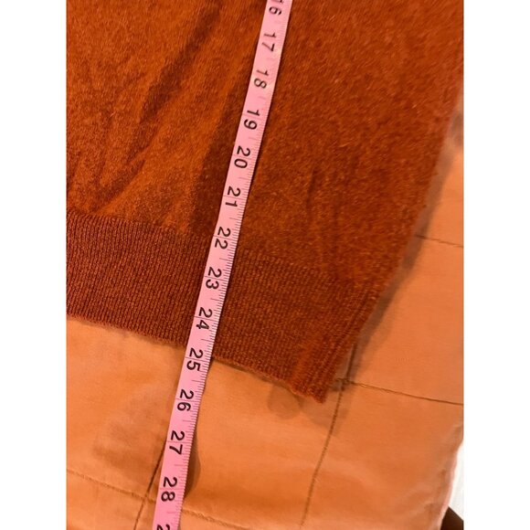 Naadam Rust Cashmere Pullover Sweater Womens M Medium Soft Cozy - Picture 7 of 8